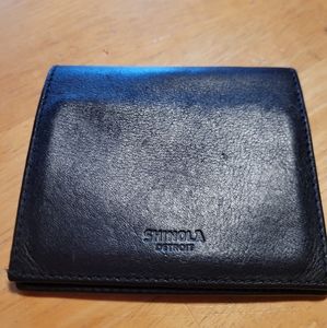 Shinola Bi Fold Leather Wallet